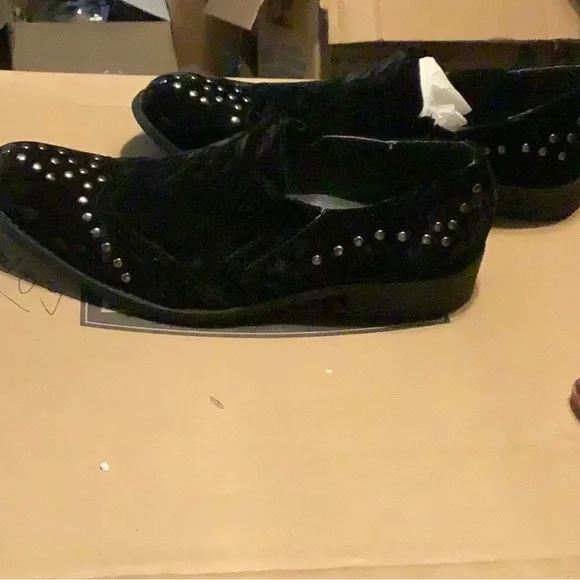 NWB AURELIO GARCIA Fiesso Suede Loafers with Studs - Picture 8 of 11